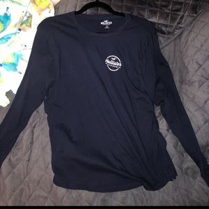 Never worn navy blue hollister shirt